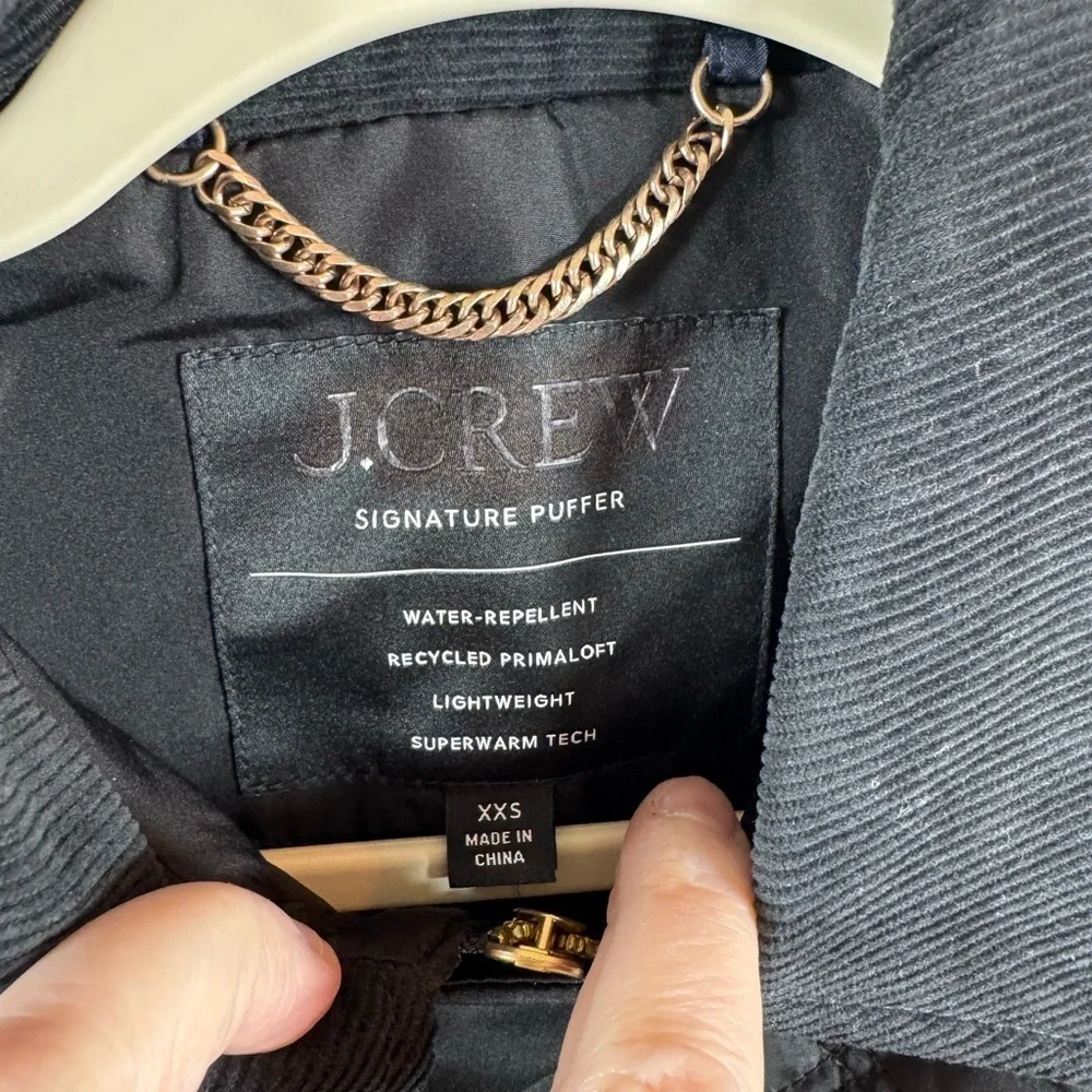 J.Crew Quilted Barn Vest Black XXS